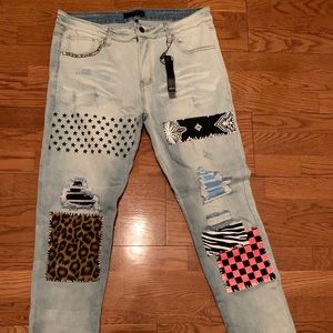 Amiri Art Patch Jeans Size 36